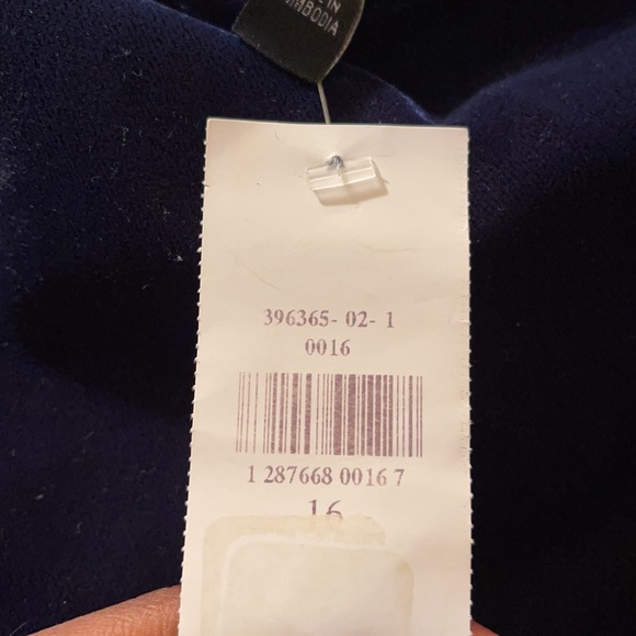 BR Blue Velvet Shift Dress - size 16 - Picture 3 of 6